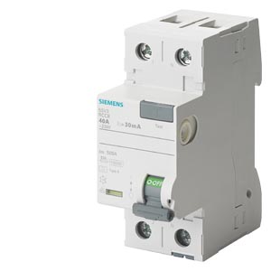 Siemens RCCB 63/300MA 2P